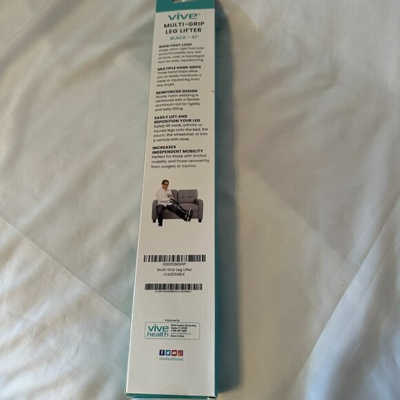 NIB 41" Vive Multi-Grip Leg Lifter - Picture 4 of 8